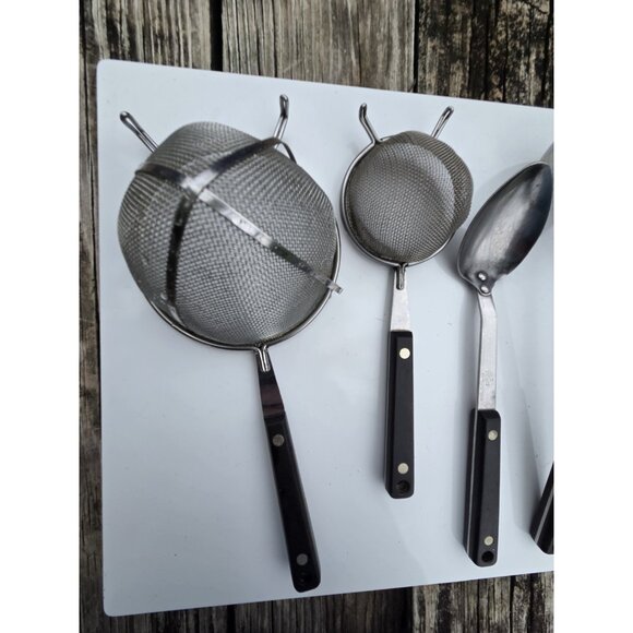 Vintage Set 7 Ekco Stainless Vanadium Flint Arrow Kitchen Utensil USA - Picture 5 of 11